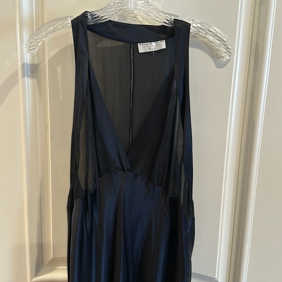 Morgan Taylor 100% silk black negligee - Picture 1 of 4